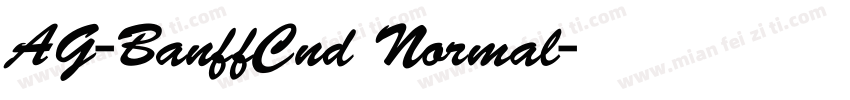 AG-BanffCnd Normal字体转换